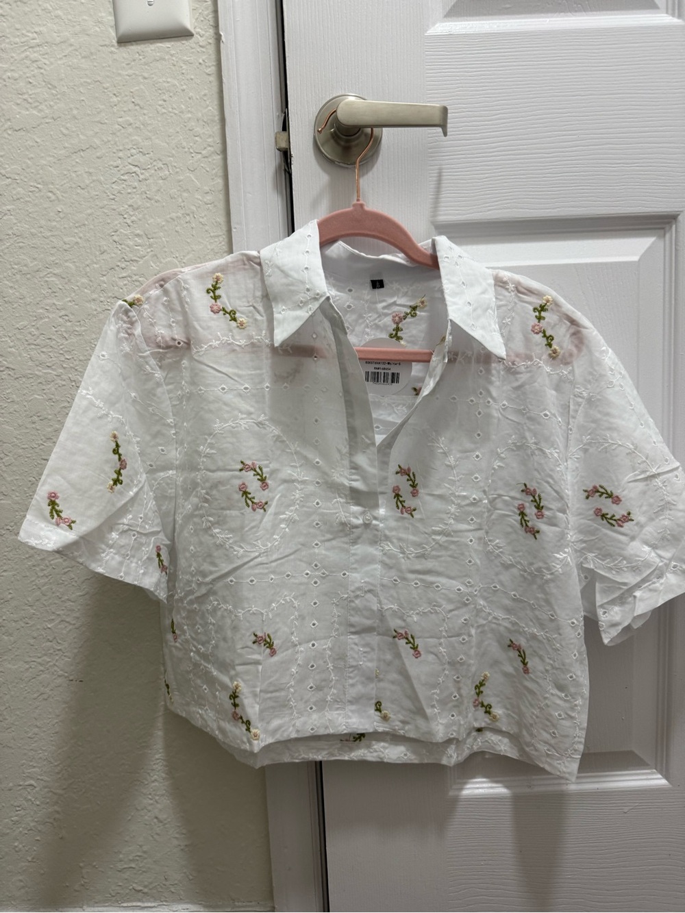 La brand Sweetkama cutest ever eyelet embroidery short set NWT